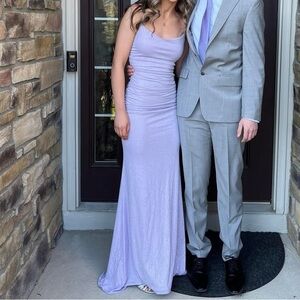 Windsor Long Light Purple Sparkle Gown